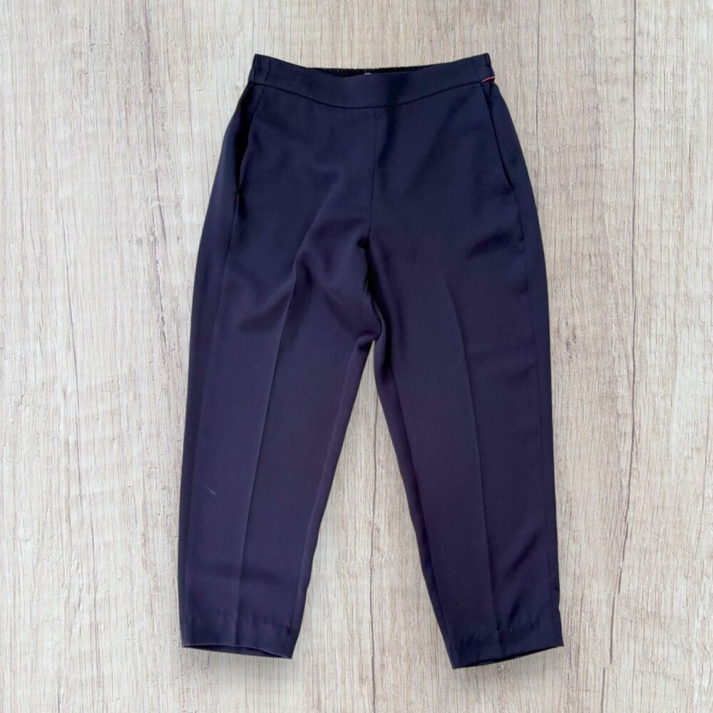 J.Crew Jamie Pant Navy Ankle Tapered Pull On Trouser Size 4
